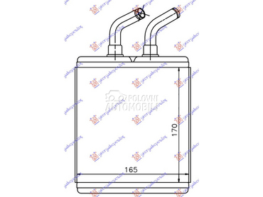 GREJAC KABINE (170x165x26) za Kia Rio od 1999. do 2002. god.