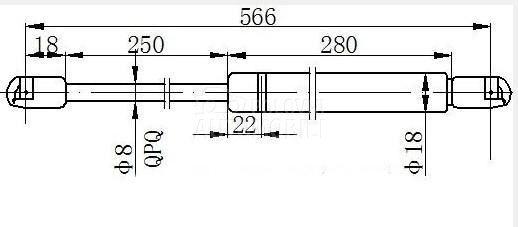 AMORTIZER GEPEK VRATA (565L-36