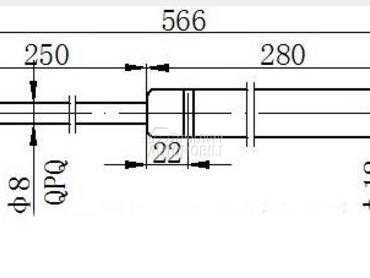 AMORTIZER GEPEK VRATA (565L-36 za Kia Rio od 1999. do 2002. god.
