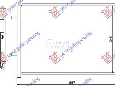 HLADNJAK KLIME 1.6 CD DIZEL (5 za Mazda 5 od 2010. do 2015. god.