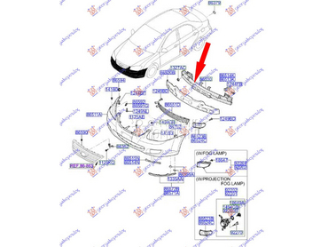 SINA PREDNJEG BRANIKA 2006- za Kia Cerato od 2004. do 2009. god.