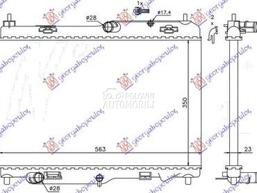HLADNJAK MOTORA 1.4/1.6... za Ford B-Max za 2012. god.