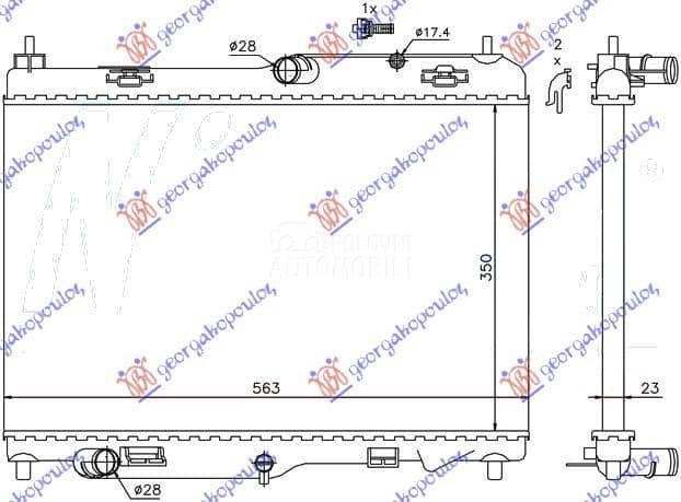 HLADNJAK MOTORA 1.4/1.6...