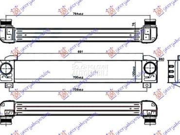 HLADNJAK INTERKULERA 1.6... za Citroen DS4 od 2015. do 2021. god.