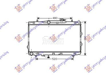 HLADNJAK MOTORA 1.6I/2.0I 16V za Kia Cerato od 2004. do 2009. god.