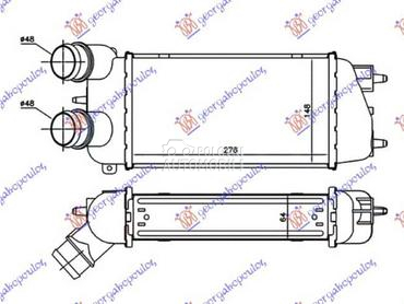 HLADNJAK INTERKULERA 1.6... za Citroen C3 od 2002. do 2010. god.