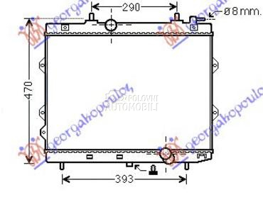 HLADNJAK MOTORA 1.6 CRDi (37x5 za Kia Cerato od 2004. do 2009. god.