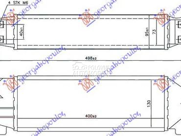 HLADNJAK INTERKULERA 2.0 TDi ( za Ford Transit Connect od 2000. do 2006. god.
