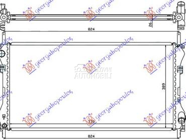 HLADNJAK MOTORA 2.0CC TDI-TDCI za Ford Transit Connect od 2000. do 2006. god.