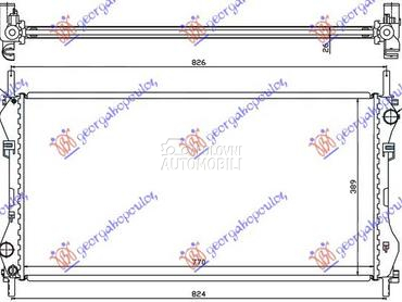 HLADNJAK MOTORA 2.3i 16V 2.4 T za Ford Transit Connect od 2000. do 2006. god.