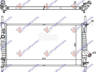 HLADNJAK MOTORA 2.0 TDi (67x38 za Ford Transit Connect od 2000. do 2006. god.