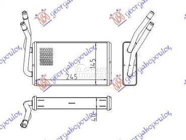 GREJAC KABINE (247x146) za Ford Transit Connect od 2000. do 2006. god.