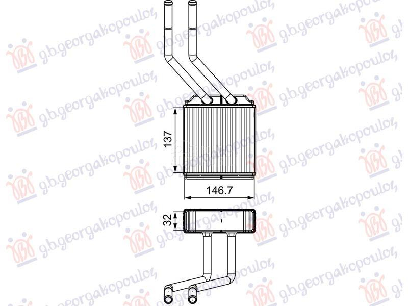 GREJAC KABINE DIZEL (ZADNJI) (