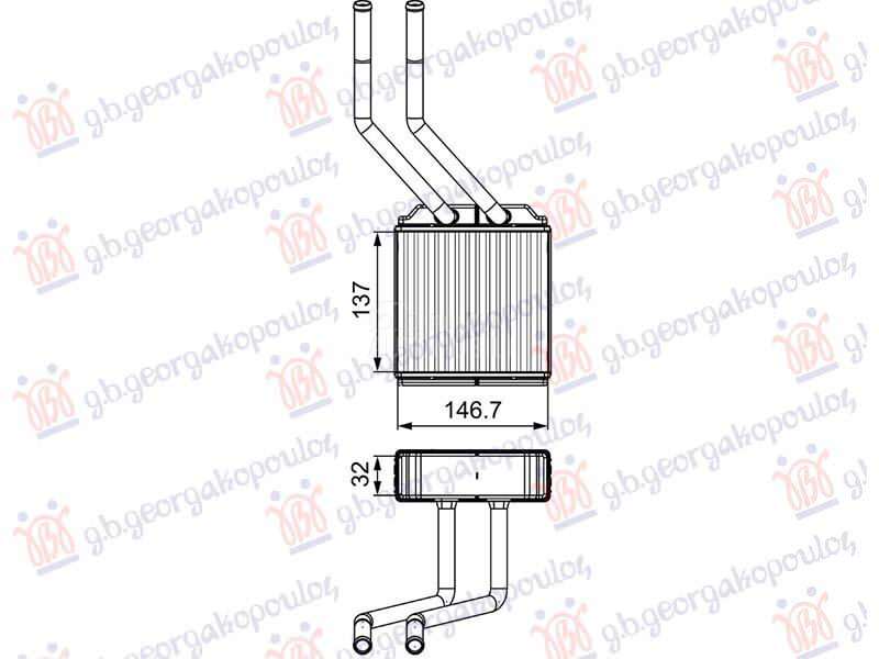 GREJAC KABINE DIZEL (ZADNJI) (
