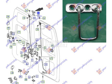 BRAVA GEPEK VRATA GORNJA (DUPL za Ford Transit Connect od 2000. do 2006. god.