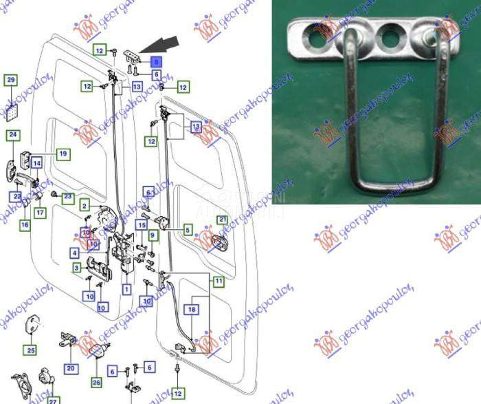BRAVA GEPEK VRATA GORNJA (DUPL