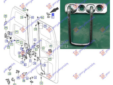 BRAVA GEPEK VRATA GORNJA (DUPL za Ford Transit Connect od 2006. do 2013. god.
