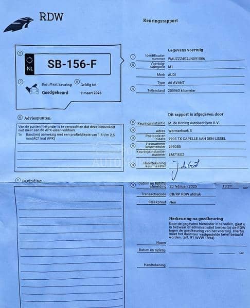 Audi A6 2.0 TDI S-Line