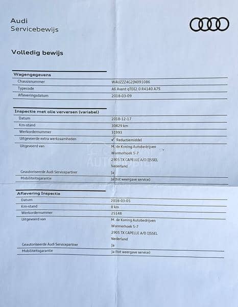 Audi A6 2.0 TDI S-Line