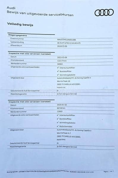 Audi A6 2.0 TDI S-Line