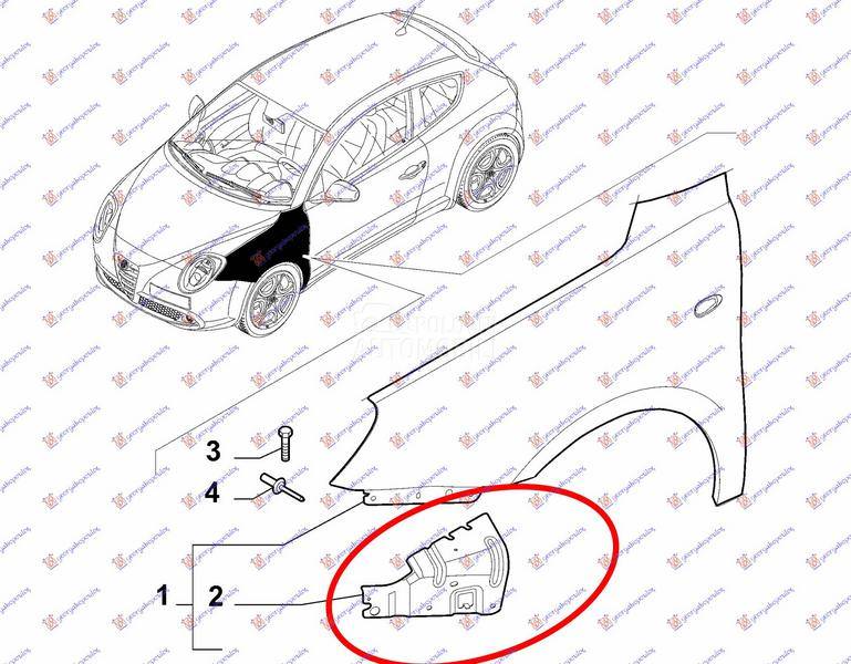 NOSAC PREDNJEG BLATOBRANA META