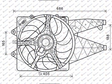 VENTILATOR KOMPLET (BENZIN/DIZ za Alfa Romeo MiTo od 2008. do 2025. god.