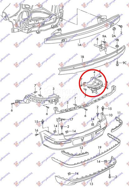 NOSAC ZADNJEG BRANIKA PLASTICN