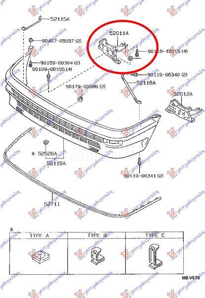 NOSAC PREDNJEG BRANIKA