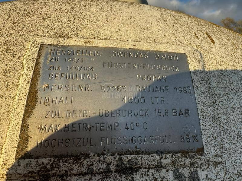 Cisterna za Plin 4800litra