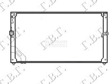 HLADNJAK KLIME (647x288) za Toyota Corolla od 1988. do 1991. god.