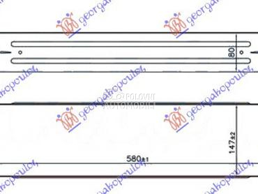 HLADNJAK INTERKULERA 2.0 JTD D za Alfa Romeo Giulietta od 2010. do 2025. god.