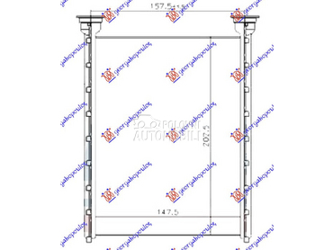 GREJAC KABINE (148x203) za Alfa Romeo Giulietta od 2010. do 2025. god.
