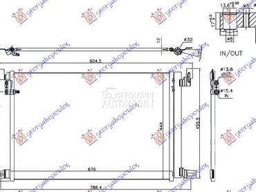 HLADNJAK KLIME 2.0/3.0 TFSI - za Volkswagen Touareg od 2018. do 2025. god.