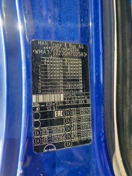 MAN TGS 35.480 Bordmatic