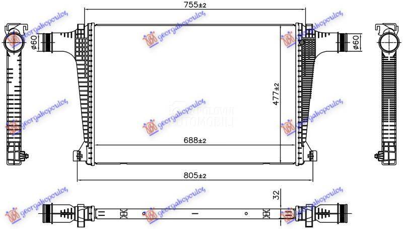 HLADNJAK INTERKULERA 3.0 TDI H
