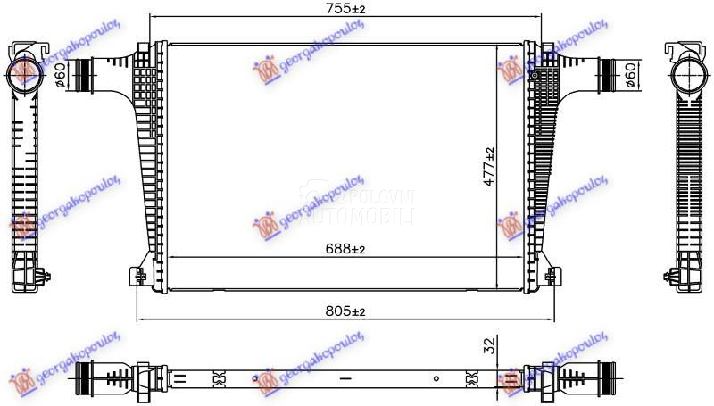 HLADNJAK INTERKULERA 3.0 TDI H