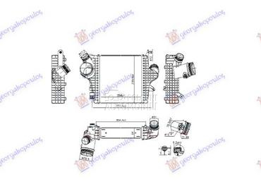 HLADNJAK INTERKULERA (258x240x za Audi Q8 od 2018. do 2022. god.