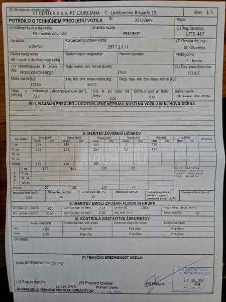 Peugeot 207 1.4 P-O-G-L-E-D-A-J