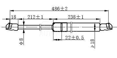 AMORTIZER GEPEK VRATA 3 VRATA