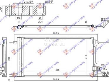 HLADNJAK KLIME 1.0 TSI/1.4 TFS za Audi A1 od 2014. do 2018. god.