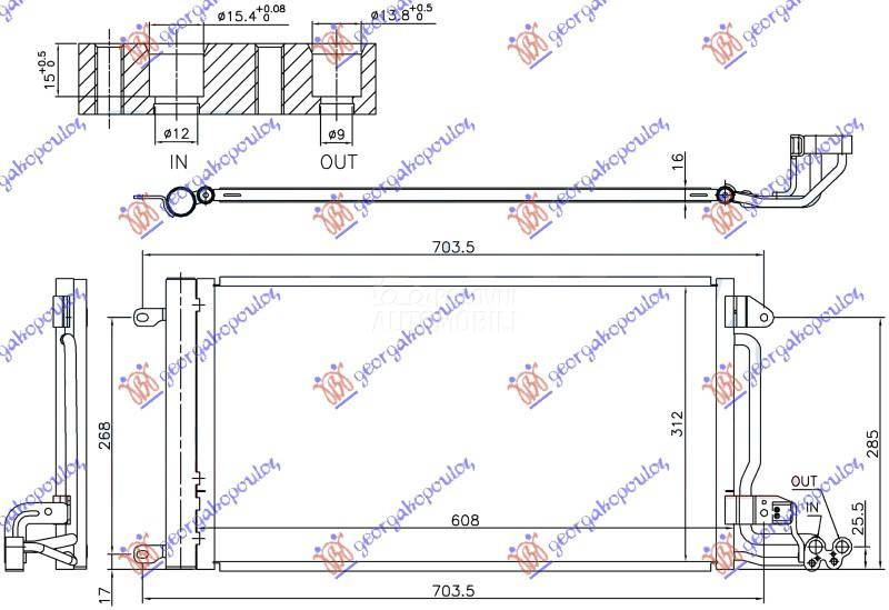 HLADNJAK KLIME 1.0 TSI/1.4 TFS