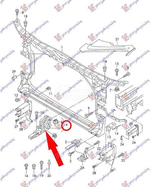 NOSAC FARA UNUTRASNJI DONJI PL