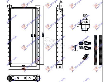 GREJAC KABINE (135x280x26) za Audi A7 od 2010. do 2014. god.