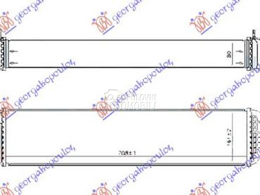 HLADNJAK INTERKULERA 3.0 TDi D za Audi A7 od 2014. do 2018. god.