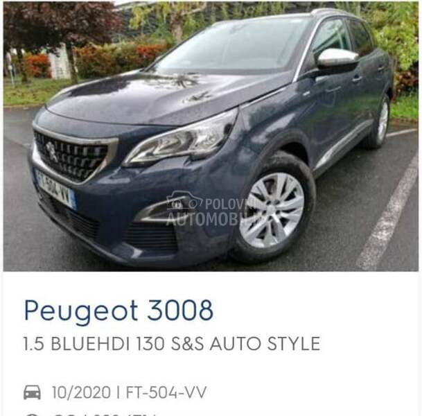 Peugeot 3008 1.5HDi AT Rezervisan
