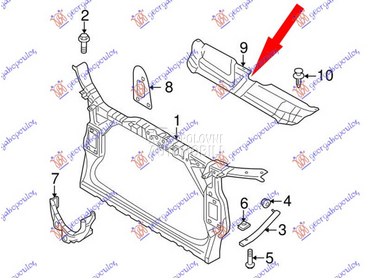 POKLOPAC VEZNOG LIMA GORNJI PL za Audi A4 od 2011. do 2015. god.