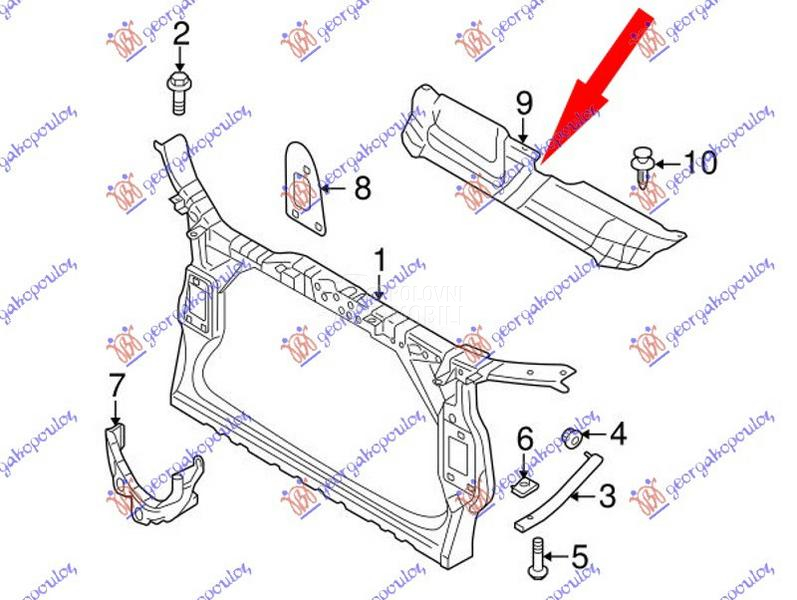 POKLOPAC VEZNOG LIMA GORNJI PL