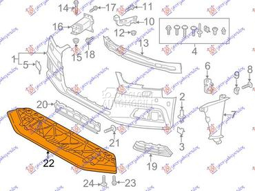ZASTITA MOTORA ISPOD BRANIKA P za Audi A4 od 2019. do 2025. god.