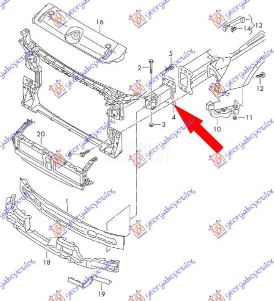 NOSAC SINE PREDNJEG PREDNJEG B