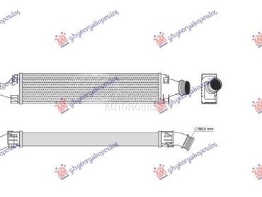 HLADNJAK INTERKULERA 2.0 TFSI za Audi A4 od 2015. do 2018. god.